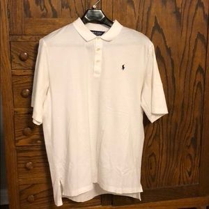 Men’s white golf polo by Ralph Lauren